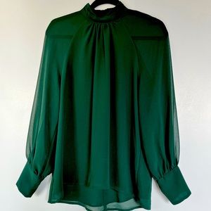 Women’s High Neck Long Sleeve Shirt - Dynamite